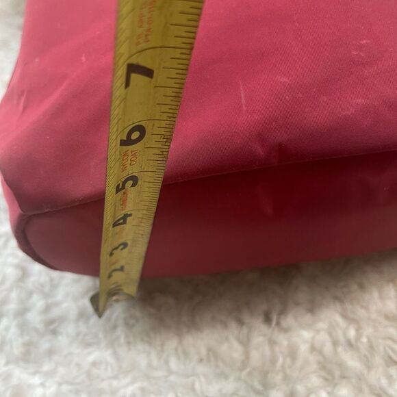 LIPAULT Red Wine NYLON Laptop large Backpack Bag faux leather flop top closure - Picture 10 of 16